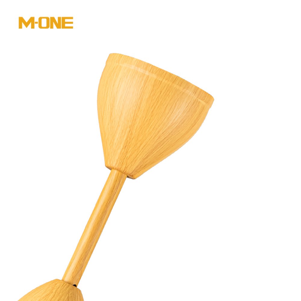 Solid Wooden 5 Leaf Blade LED ceiling fan smart remote control dc motor low power led ceiling fan lamp for low ceiling