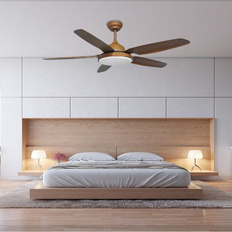 2024 wholesale Decorative 52 Inch ABS Ceiling Fan with Led Light Modern DC Motor Ceiling Fan Light