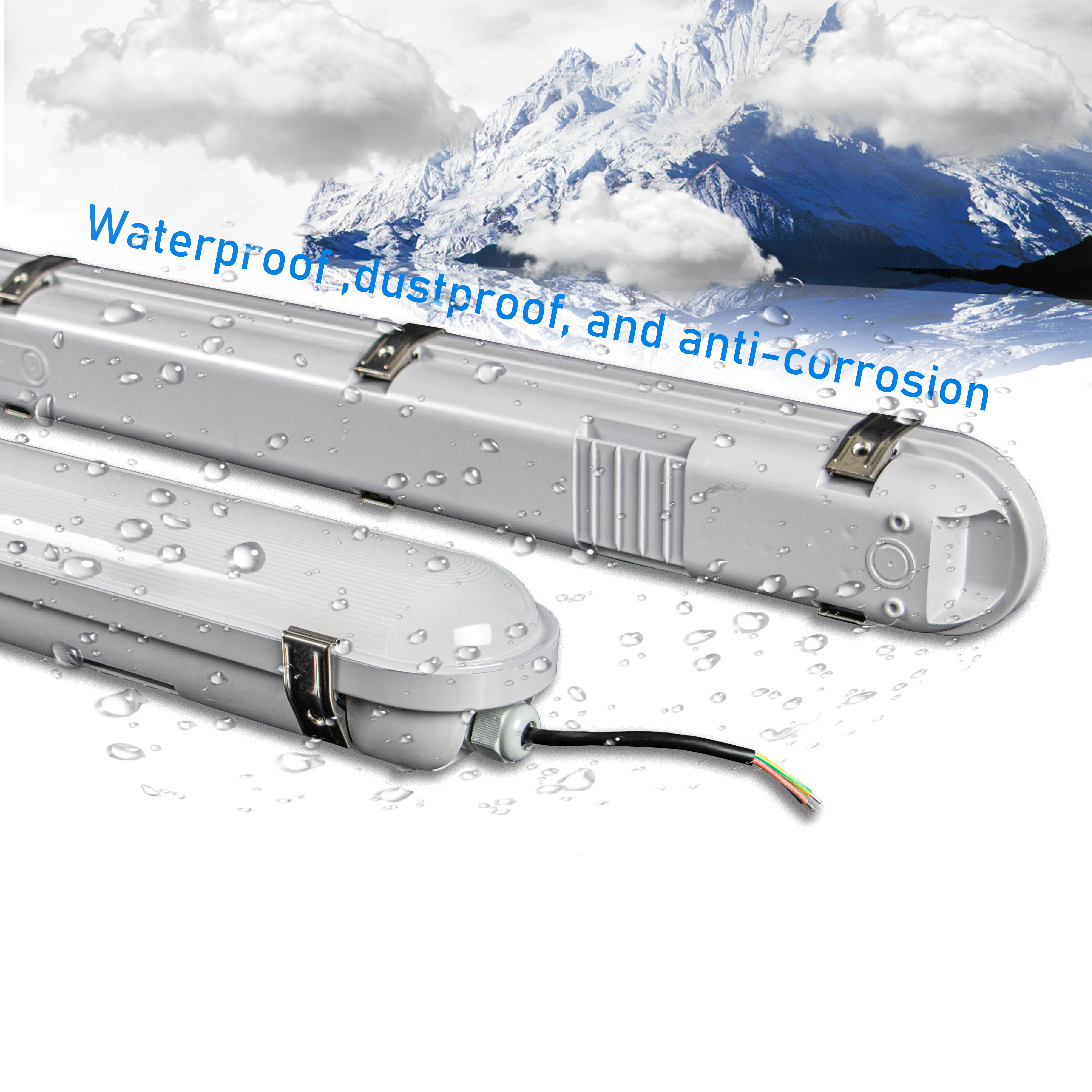 Outdoor indoor waterproof fixture lighting ip65 led linear vapor proof luminaire tr-iproof lamp