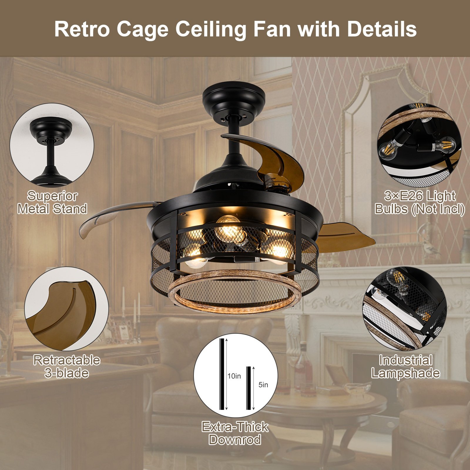 Low Energy Use DC Home Appliances ceiling fan condenser air cooling fan ceiling fan with ceiling light