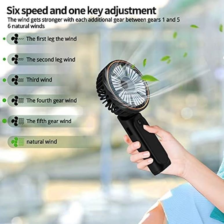 Portable Multifunctional Detachable Outdoor Camping LED Light Hands Free Tent Cooling Mini Metal Tripod Fan