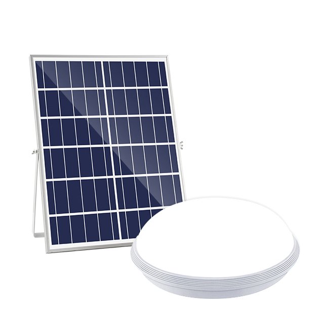 LED Solar Light Outdoor Ceiling Lamp IP65 Dimmable Solar Panel Light Waterproof Solar Power Loghting For Home Decor Room