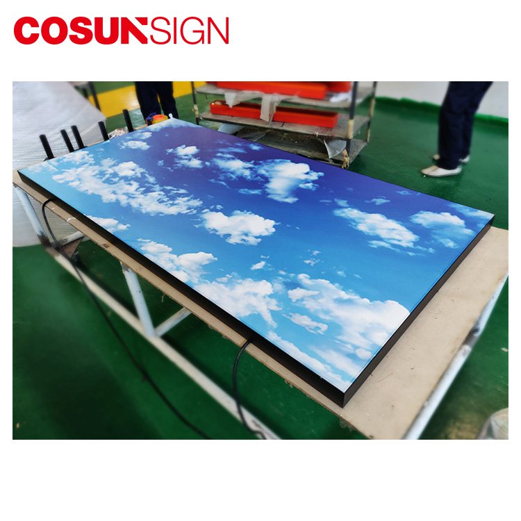 Indoor Big Size Ultra Thin Cheap Outdoor Digital Frame Backlit Fashion Allumuim Led Extrusion Light Box For Ceiling