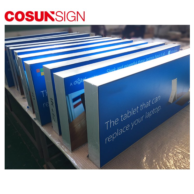 Indoor Big Size Ultra Thin Cheap Outdoor Digital Frame Backlit Fashion Allumuim Led Extrusion Light Box For Ceiling