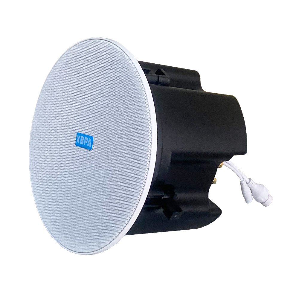 XBPA network audio PA system manufacturer IP Ethernet RJ45 POE ceiling speaker built-in power amplifier 30-80W