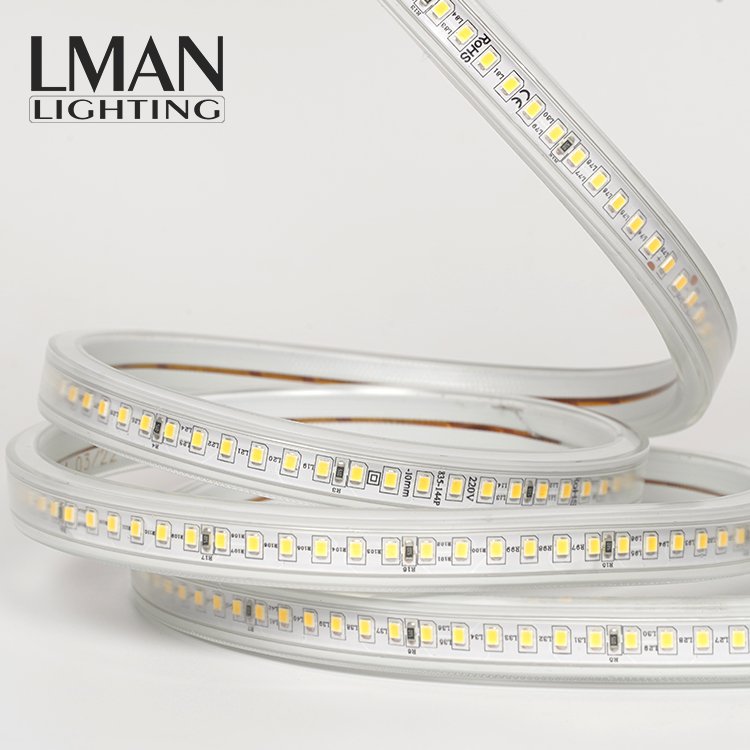 220V 2835 144led 50M House Decorations Yellow White Multi Color Led Flexible Light Strip Lamp Roll Led Strip Lights For Ceiling