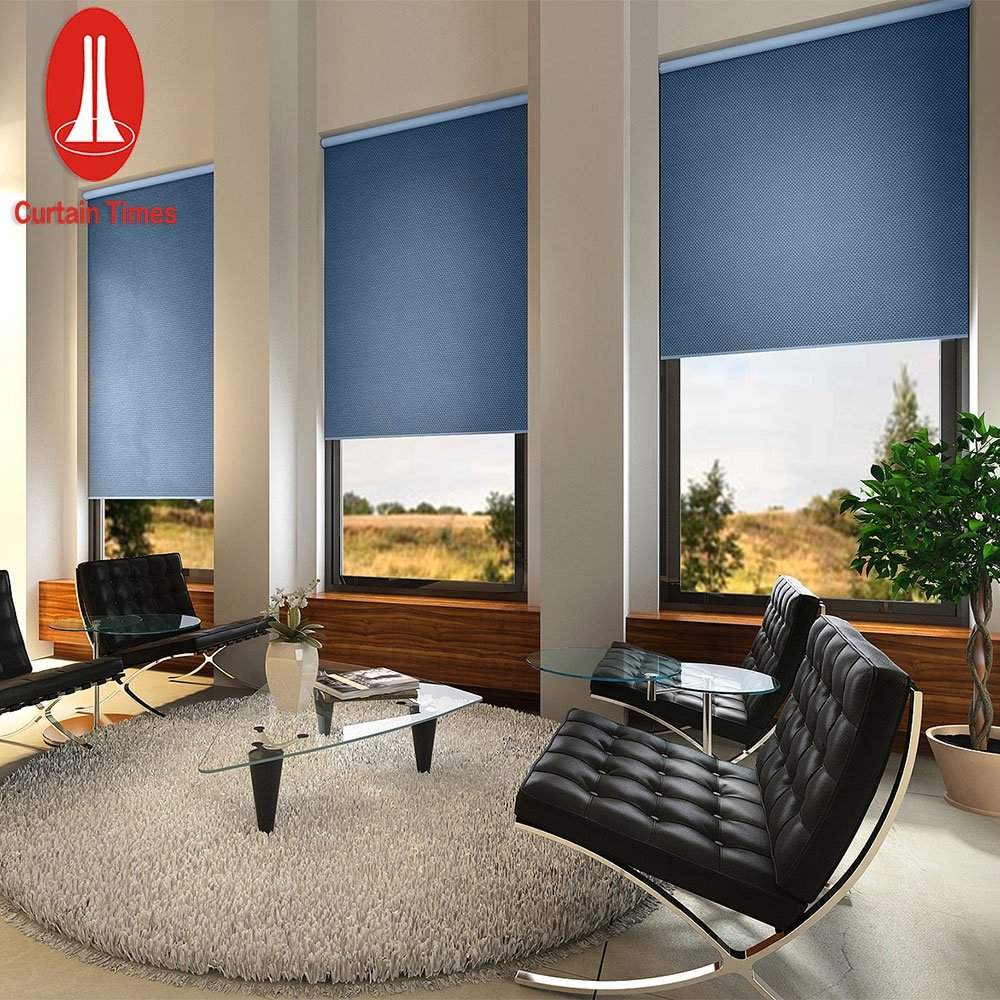 fashionable in style window blackout roller shades custom size high quality electric blinds