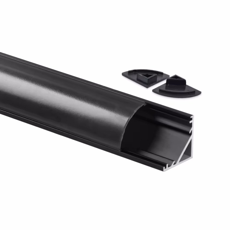 LED Strip Profile Channel Light Diffuser Corner Extrusion Channel LED Aluminium Profile for LED Strip