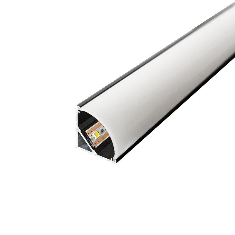 LED Strip Profile Channel Light Diffuser Corner Extrusion Channel LED Aluminium Profile for LED Strip