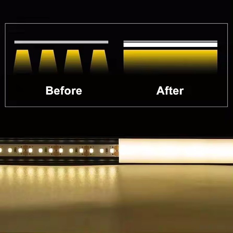 LED Strip Profile Channel Light Diffuser Corner Extrusion Channel LED Aluminium Profile for LED Strip