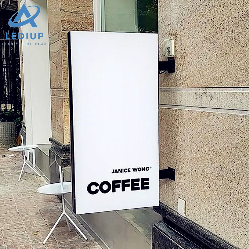 LEDIUP Burger Ceiling Mount Outdoor Light Box Signage Acrylic Light Box for Shop
