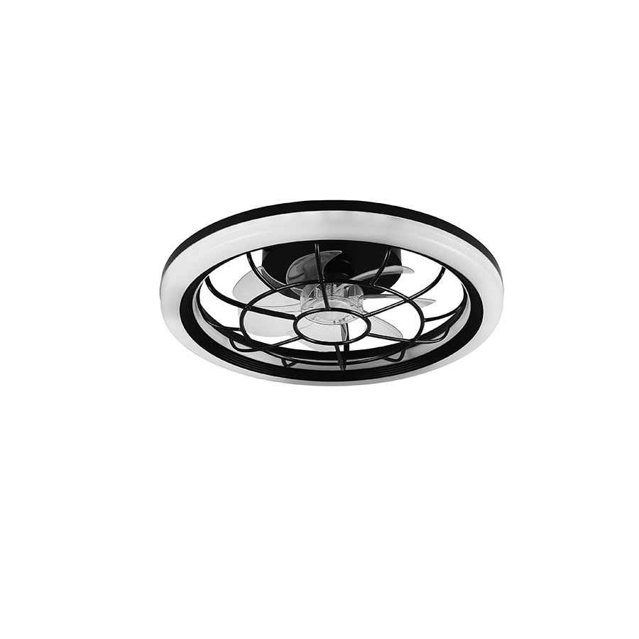 Household bedroom air cooling ceiling fan with remote control and RGB light kit