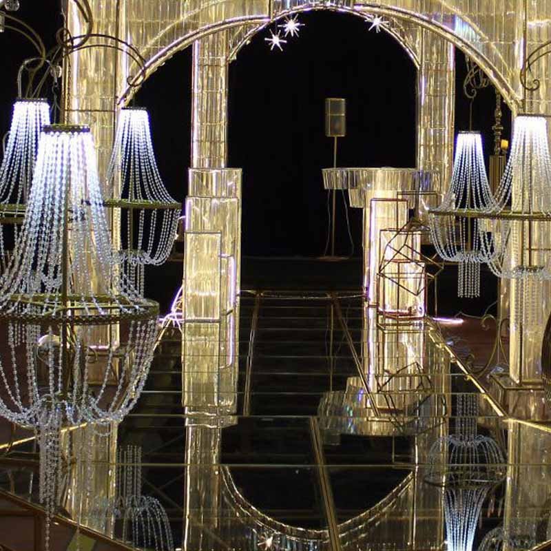 Crystal Bead Curtain Wedding Props Acrylic Chandelier Wedding Chandelier Decoration Wedding Hall Decorations