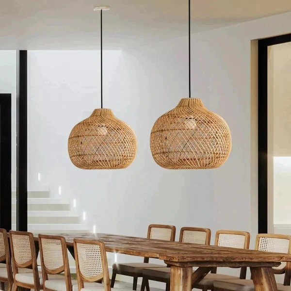 Rattan Lampshades Lamp Shades Covers Home Decor Lighting Modern Chandelier Pendant Lights Handmade Cheap Wholesale Wicker Indoor