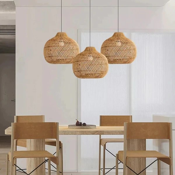 Rattan Lampshades Lamp Shades Covers Home Decor Lighting Modern Chandelier Pendant Lights Handmade Cheap Wholesale Wicker Indoor
