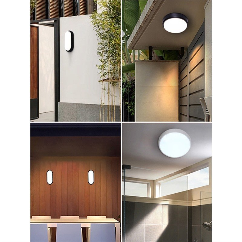 LED Outdoor Light Anti-Moisture IP65 Ceiling Light Courtyard Villa Corridor Balcony Bathroom Induction Stairs Garden Street Use