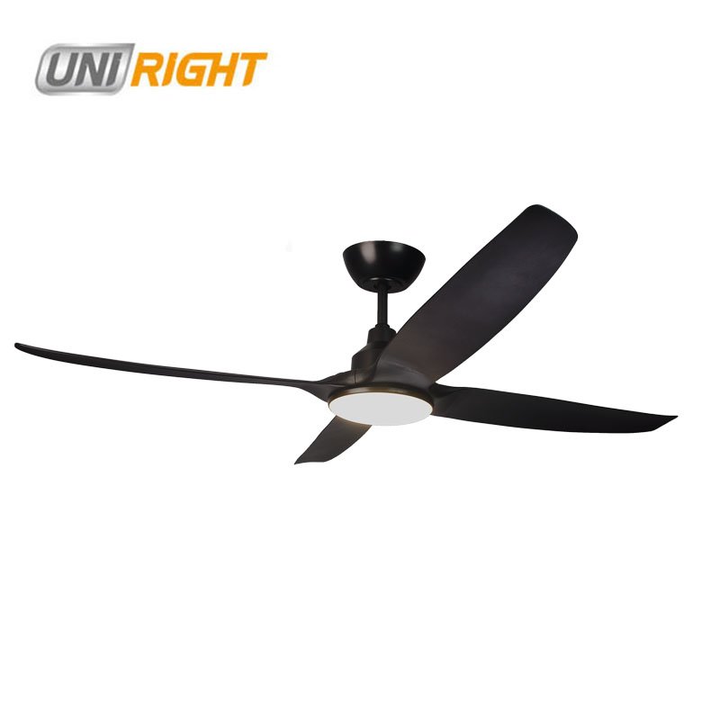 56 inch downrod 4 blades ceiling fan with revisable function led light for outdoor or indoor