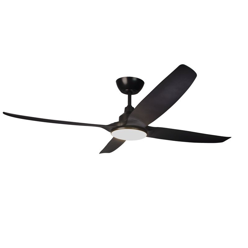 56 inch downrod 4 blades ceiling fan with revisable function led light for outdoor or indoor