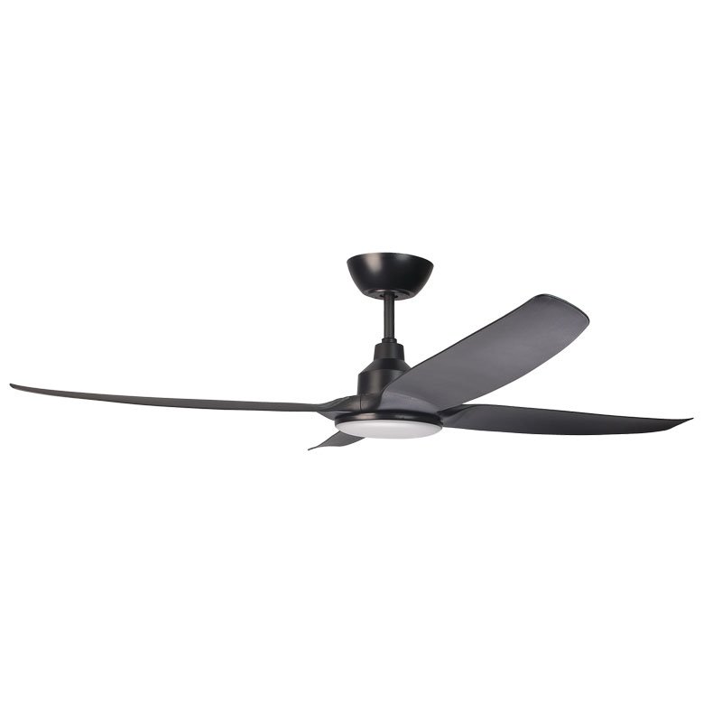 56 inch downrod 4 blades ceiling fan with revisable function led light for outdoor or indoor