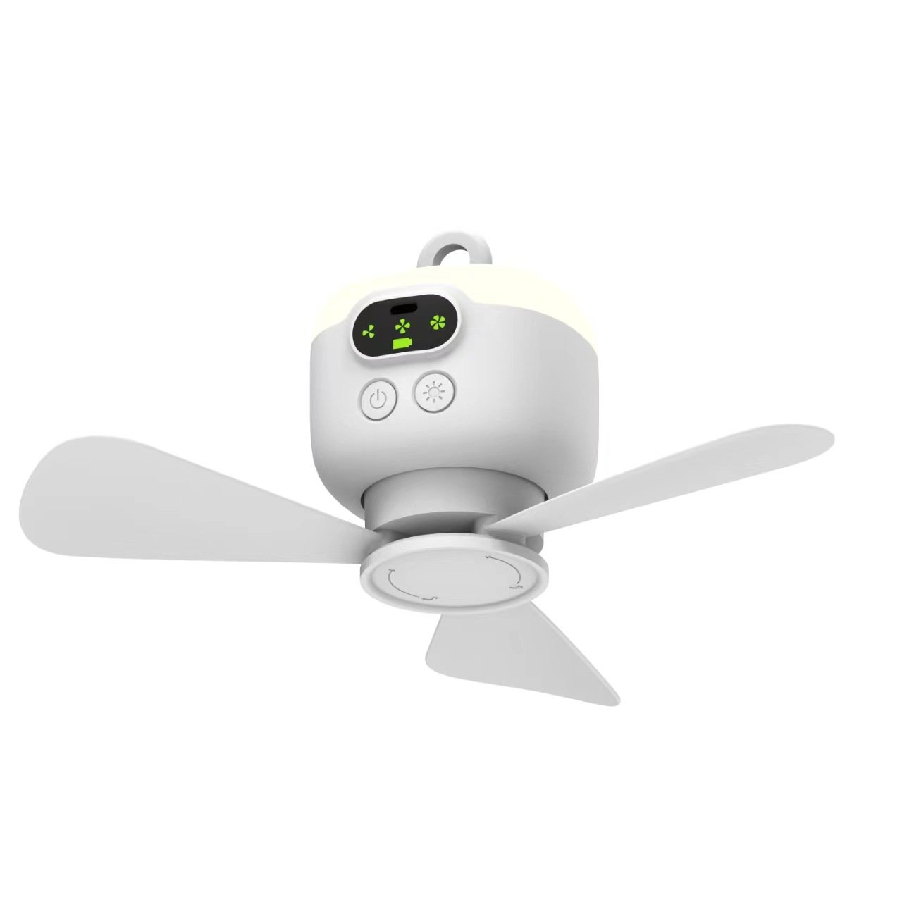 2024 Latest Indoor Outdoor Detachable Camping Mini Ceiling Fans Remote Control Plug in Ceiling Fan