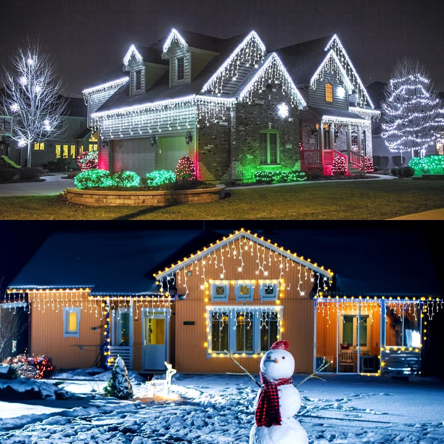 Christmas Garland LED Christmas Droop Garden Street Outdoor Decorative Holiday Light Falls Led Curtain Icicle String Lights