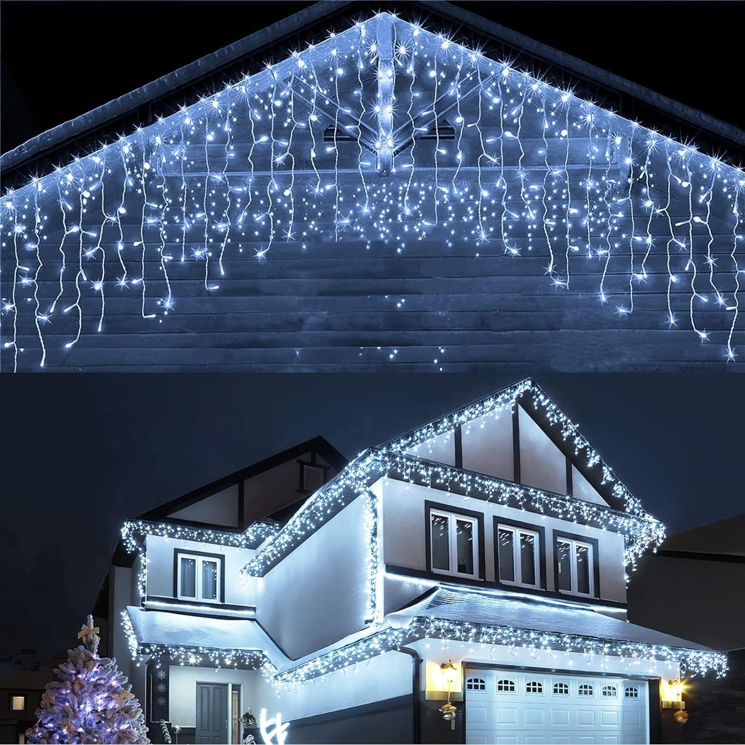 Christmas Garland LED Christmas Droop Garden Street Outdoor Decorative Holiday Light Falls Led Curtain Icicle String Lights