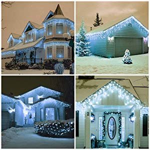 Christmas Garland LED Christmas Droop Garden Street Outdoor Decorative Holiday Light Falls Led Curtain Icicle String Lights