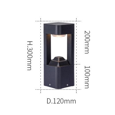 Outdoor Pathway Decoration Landscape Waterproof Lawn Lamp Spot Lights Led Solar Bollard Garden Lights