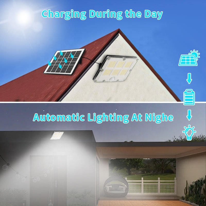 Indoor 3 Working Mode Light Store Energy Powerful Led Solar Light Home House With Remote Control