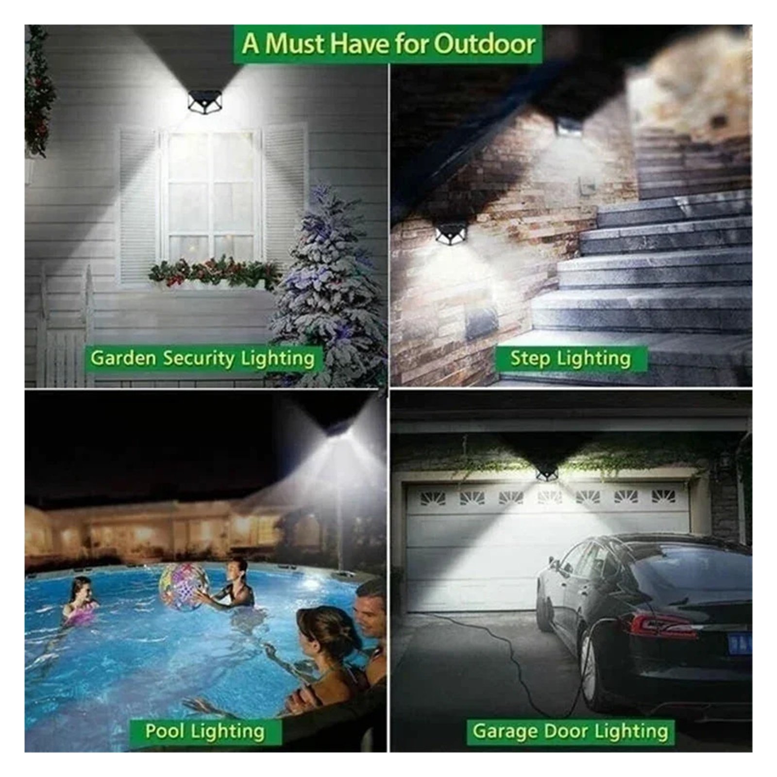 Senhuo 12/8/6/4/2/1Pcs outdoor solar wall light PIR motion sensor powered sunny garden patio