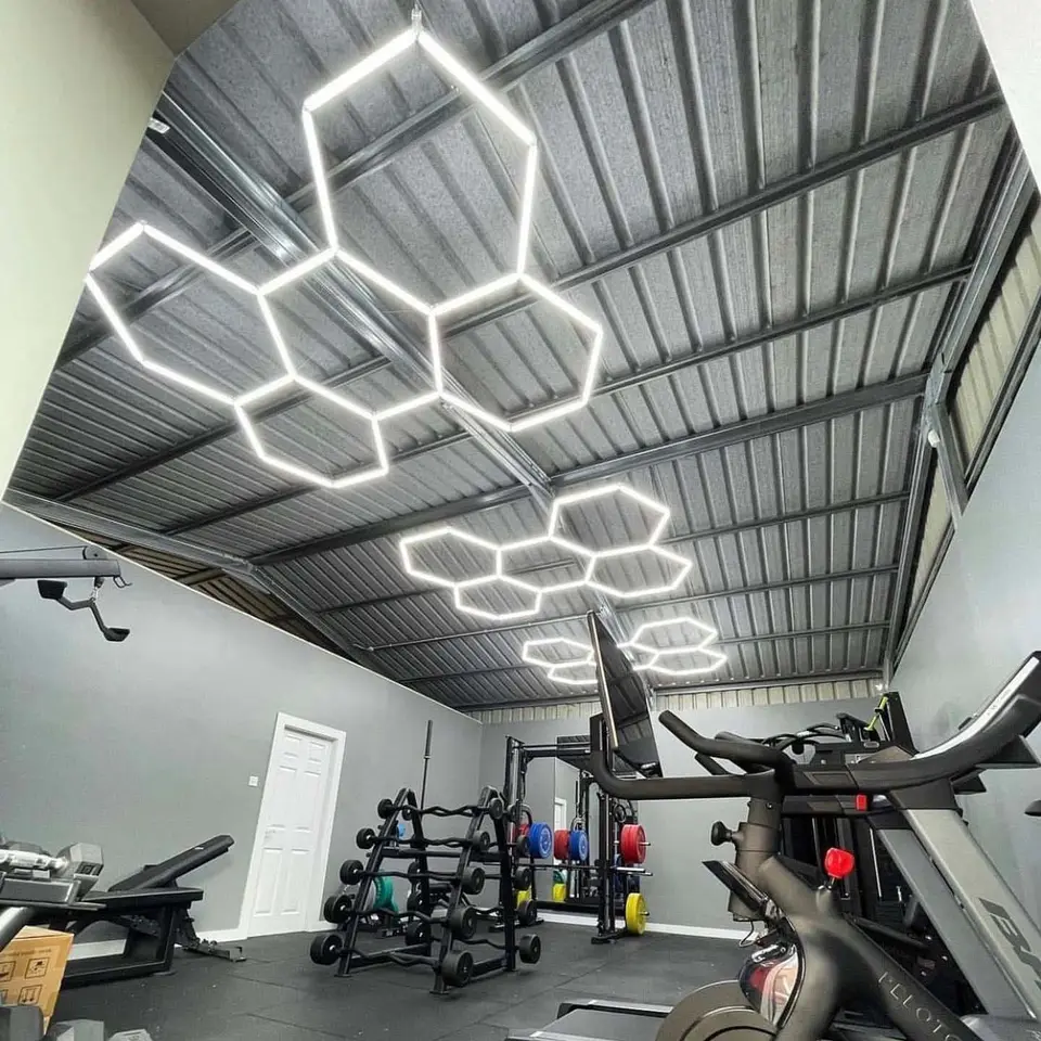 110V Factory Direct Sales hexagonal led light for garage ceiling