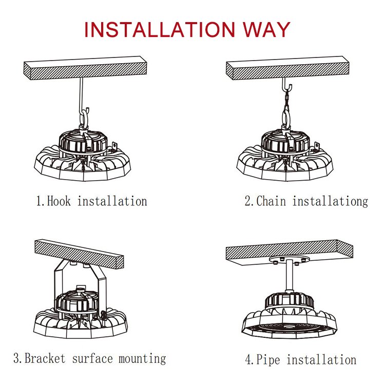 High Lumen Outdoor Indoor IP65 Led High Bay Light