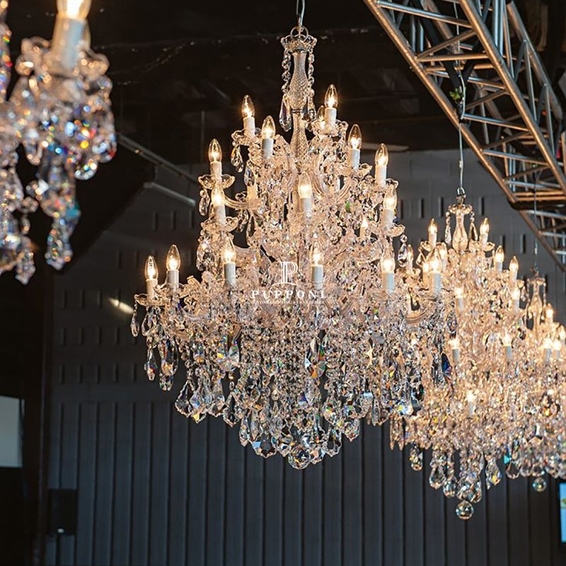 Manufacturers Wedding Centerpieces Luxury Hanging Lamp Hotel Stair Outdoor K9 Crystal Chandelier Art Pendant Light