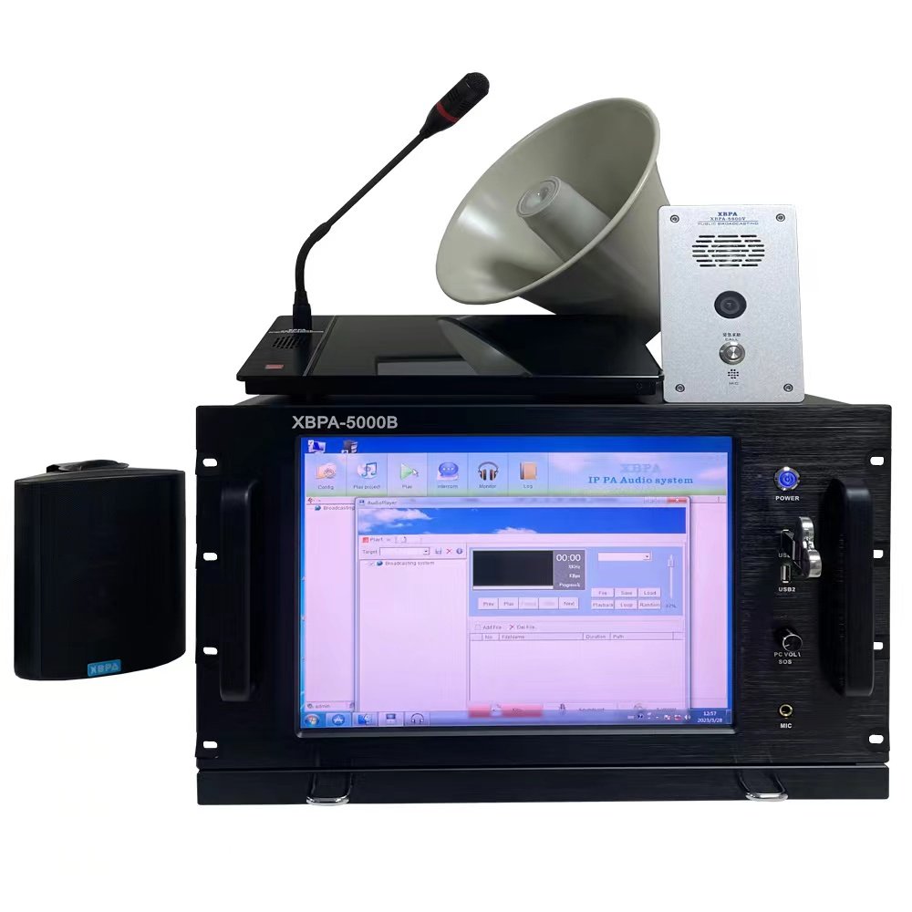 IP Network Management PA audio System SIP/TCP/IP POE 30 watt Horn Speaker SIP Protocol Controller IP Speakers