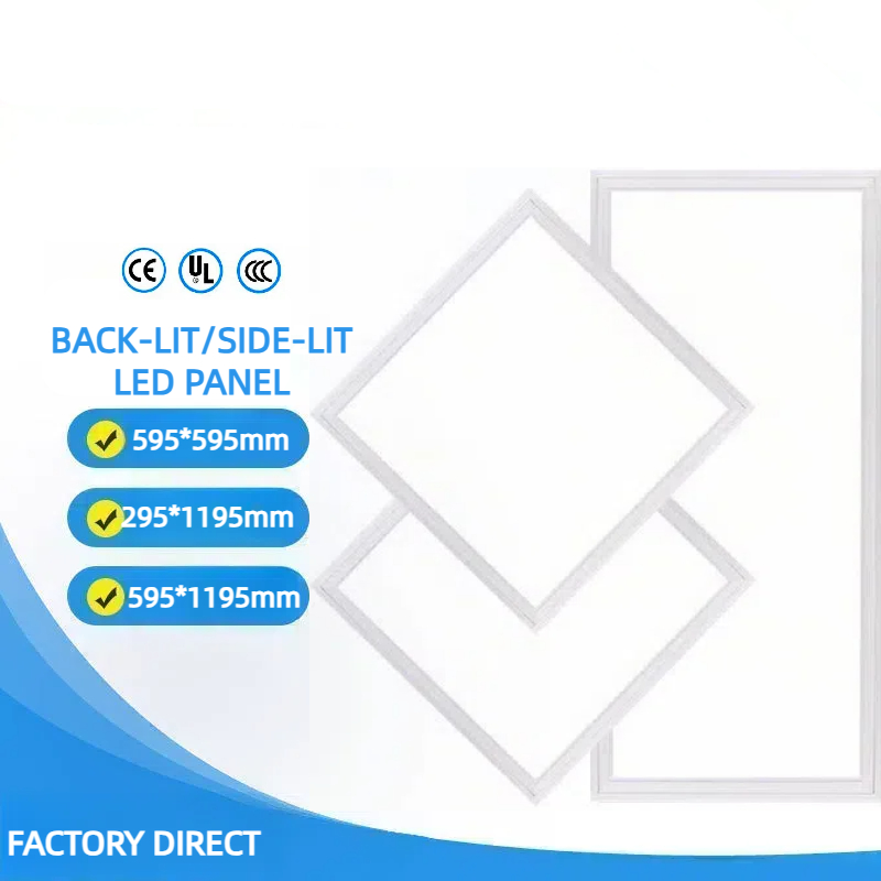 Square Slim Recessed Dimmable Frameless 600x1200 Back 4 Inch Led Surface Ceiling 24x24 Panel Light