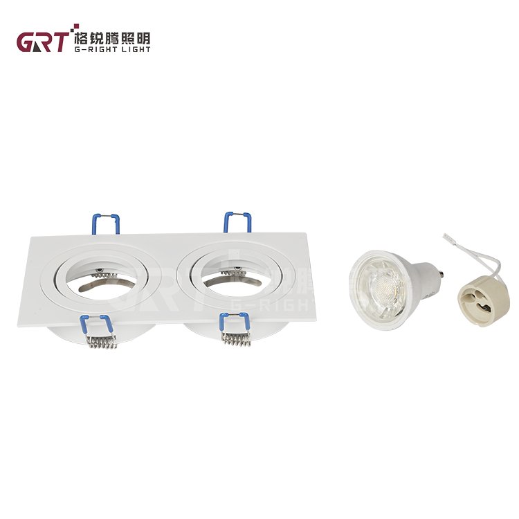 Popular Adjustable 6w 12w 18w Aluminum Recessed SMD COB Spotlight GU10 LED Ceiling Downlight