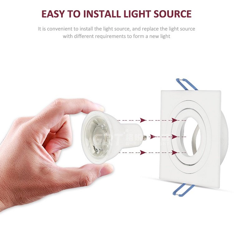 Popular Adjustable 6w 12w 18w Aluminum Recessed SMD COB Spotlight GU10 LED Ceiling Downlight