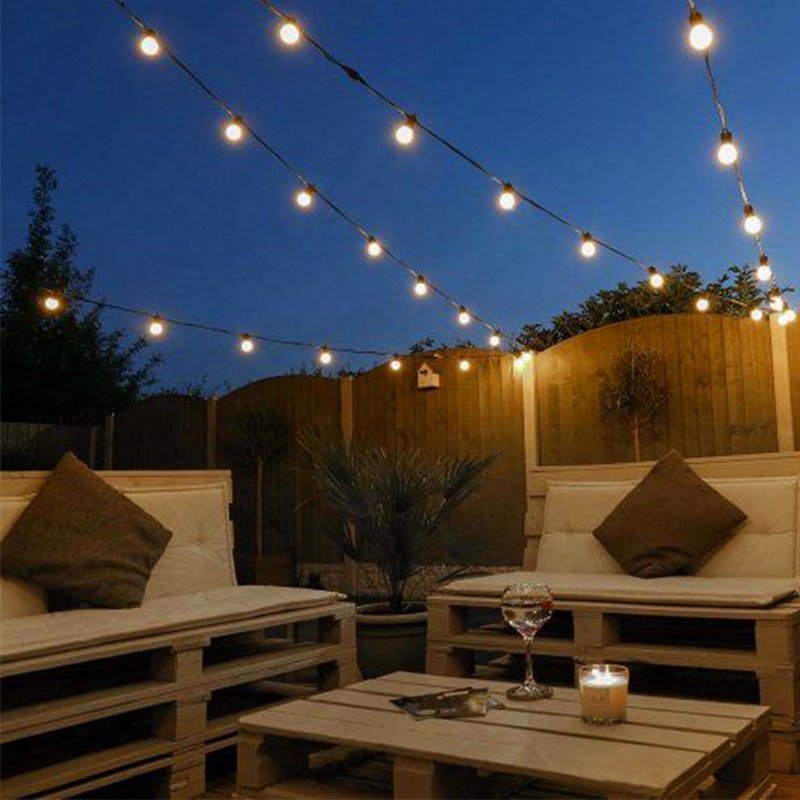 Yunduo Connectable Shatterproof Bulbs Crystal LED String Light Outdoor Decorative Lighting for Garden Balcony