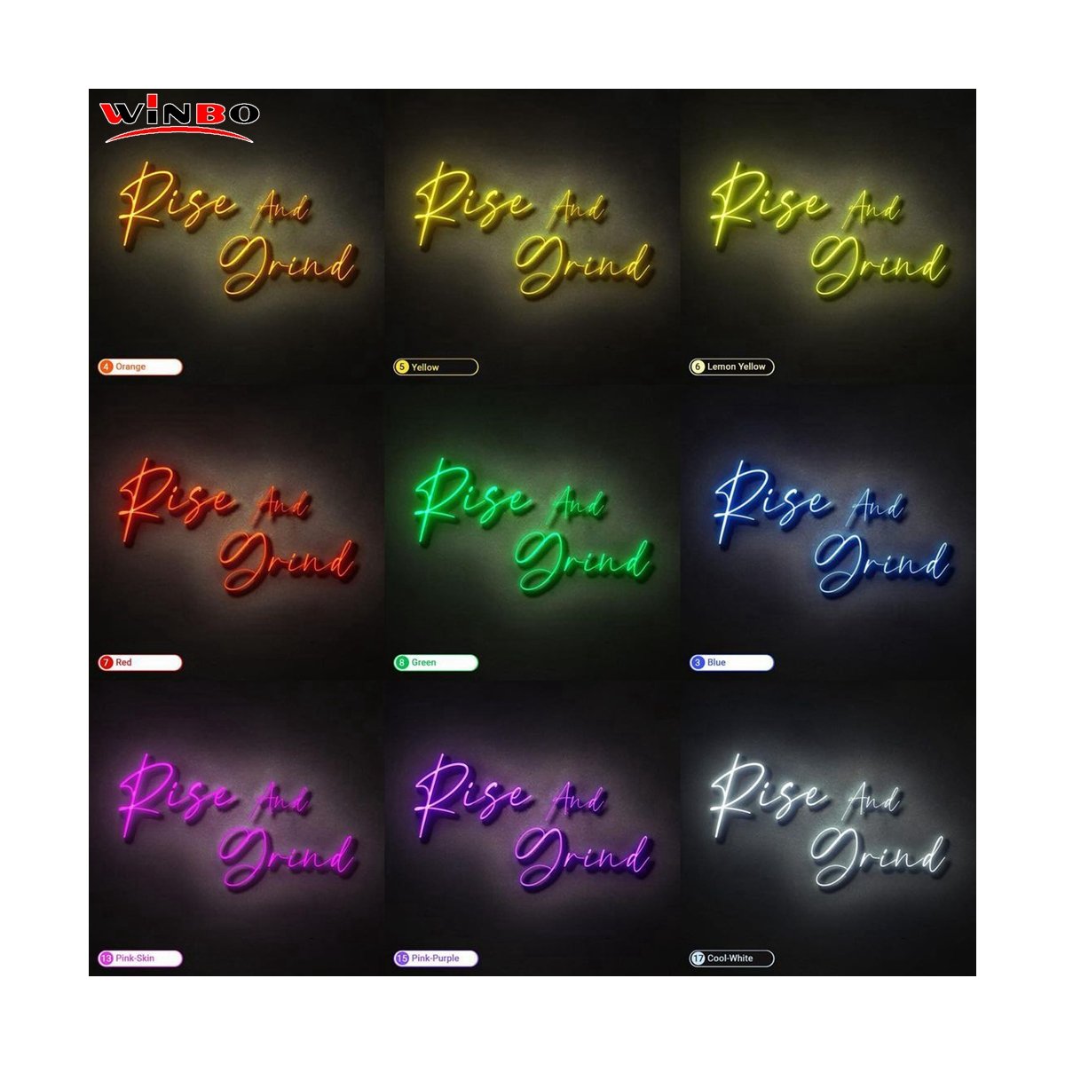 Winbo Led Neon Sign luces de navidad Party Wall Decoration Outdoor Lights Letters Sign Neon