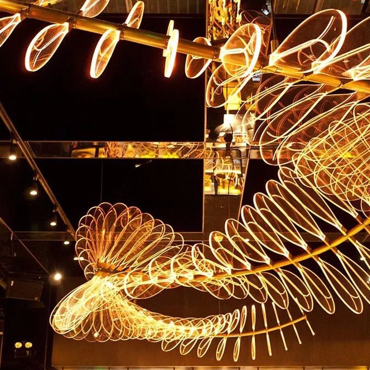 Led light guide plate outdoor Decoration light art Sculpture interior Decor Ceiling tiles