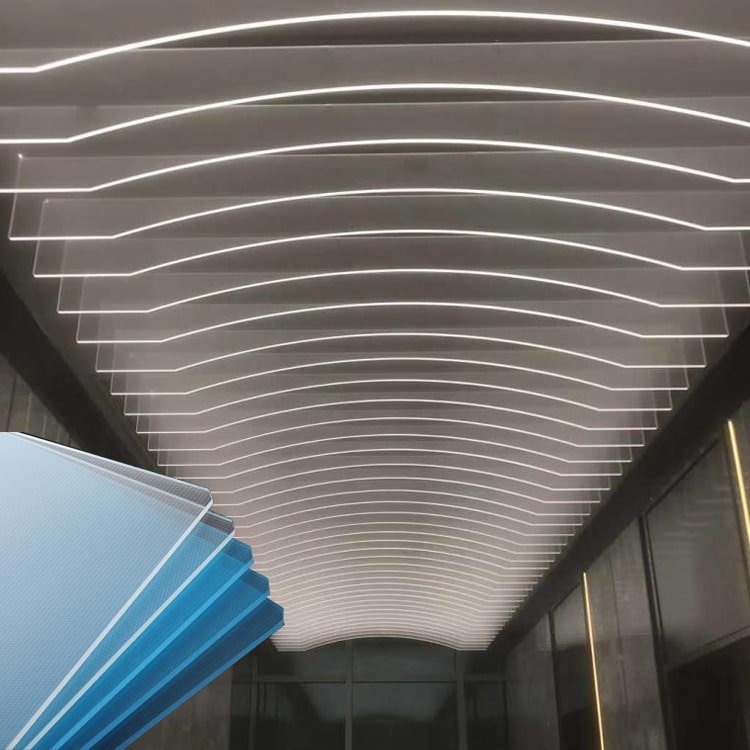 Led light guide plate outdoor Decoration light art Sculpture interior Decor Ceiling tiles