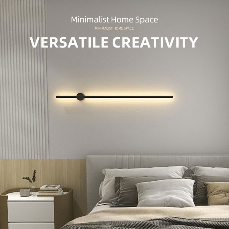 Led Wall Light Panel Black White Square DIY Combine Wall Decoration Lamp For Bedside Living Room Mall Decor Lighting