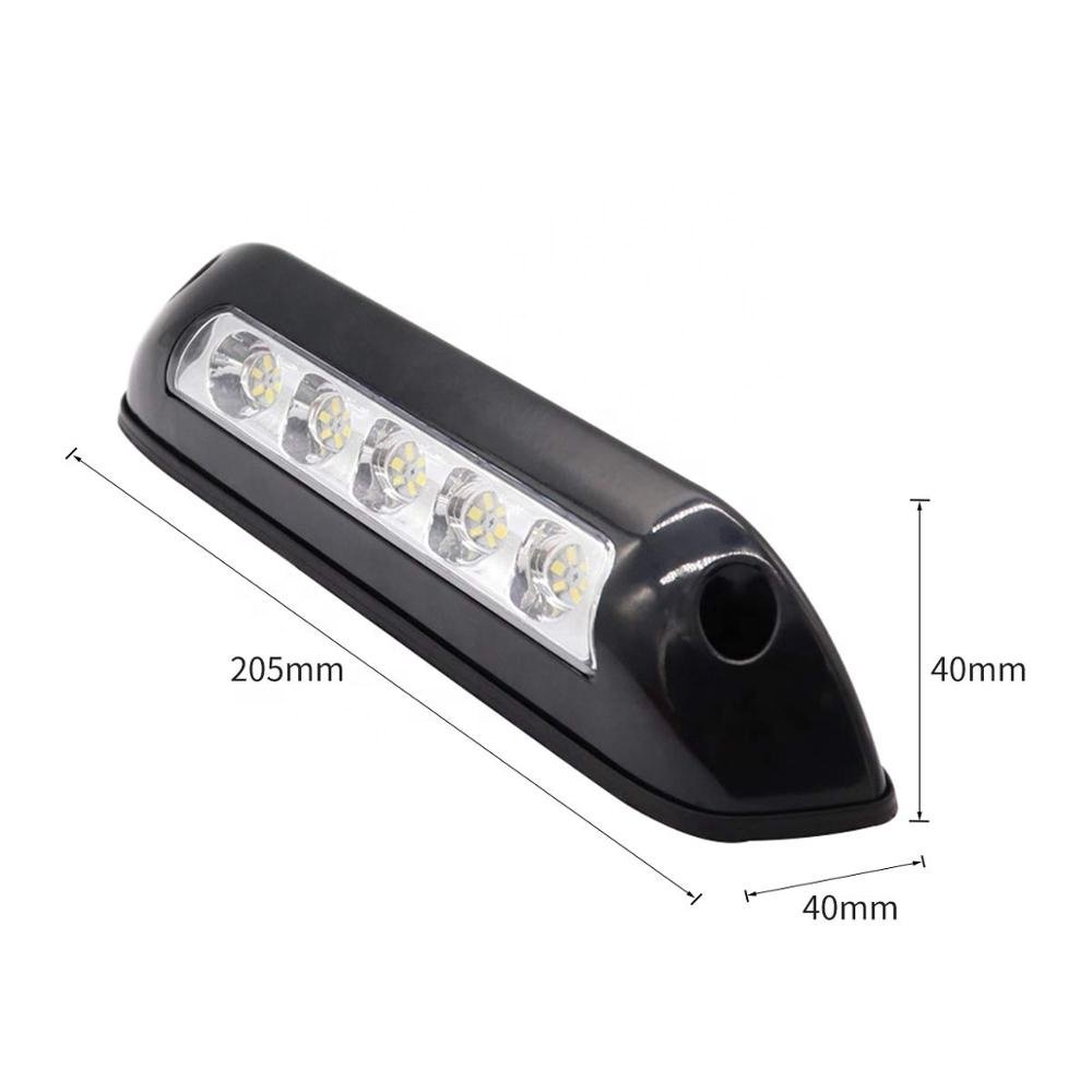 Amomd 12V Waterproof LED Light Bar IP67 Work Light with Flood Beam for Car RV Boat Porch Lighting Systems