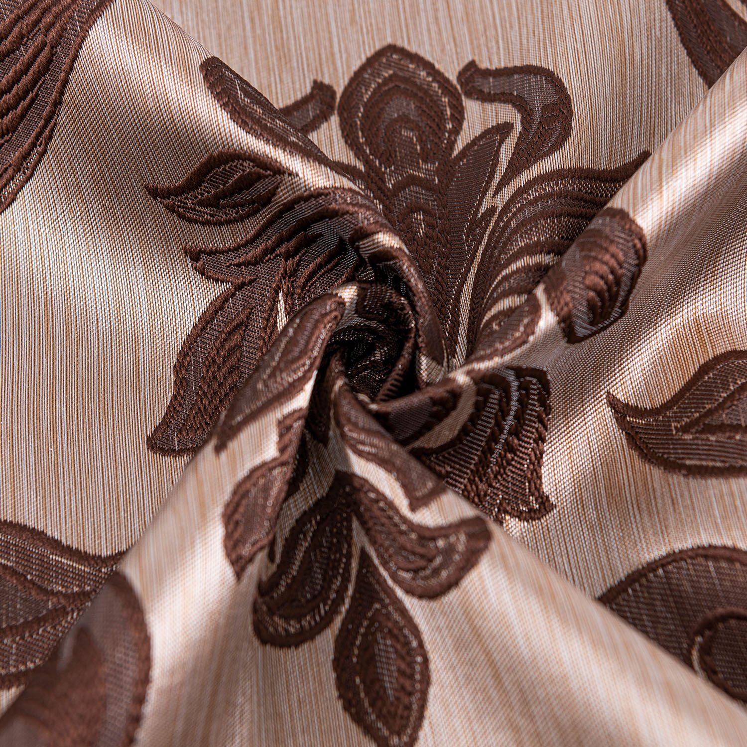 Jacquard Blackout Curtains for Bedroom Window Curtains for Living Room Light Filtering Grommet Curtains Drapes
