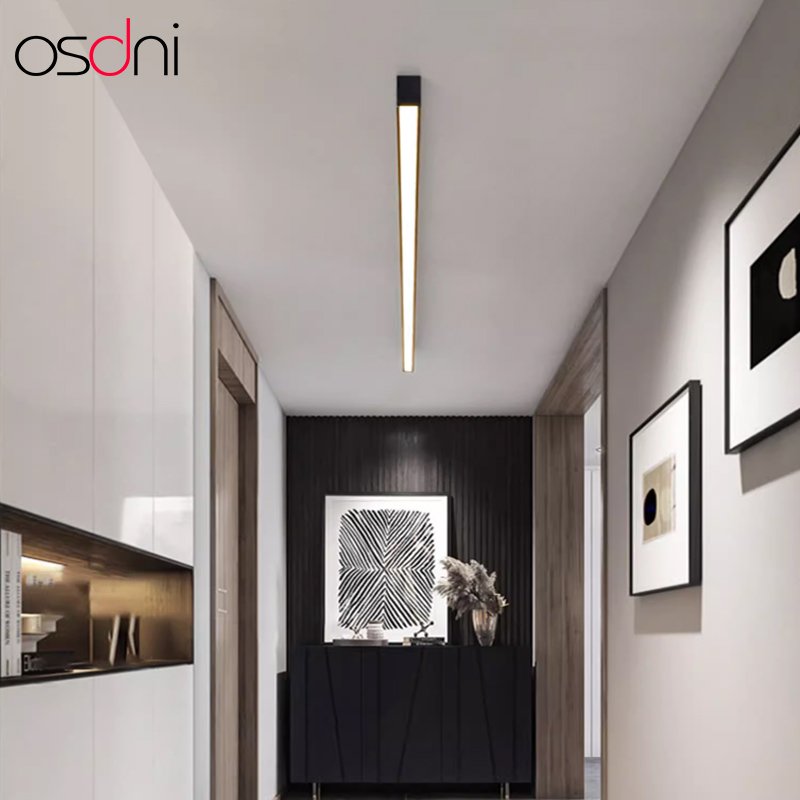 Minimalist High Quality Aluminum LED Wall Mount Linear Ceiling Light Modern LED Shop Light for Hotel