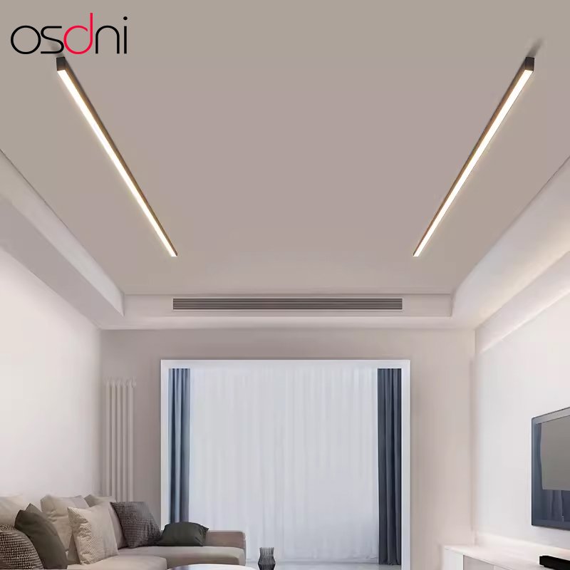 Minimalist High Quality Aluminum LED Wall Mount Linear Ceiling Light Modern LED Shop Light for Hotel