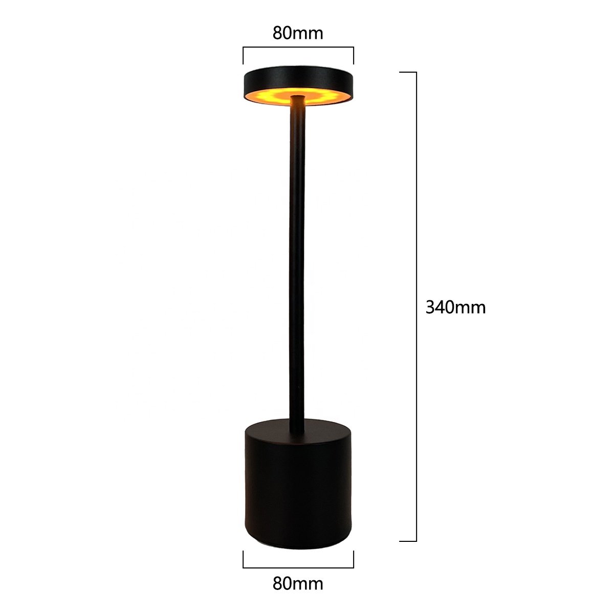 Table Lamp Home Decor Luxury Night Light Dimmable Rechargeable Cordless Desk LED Table Light