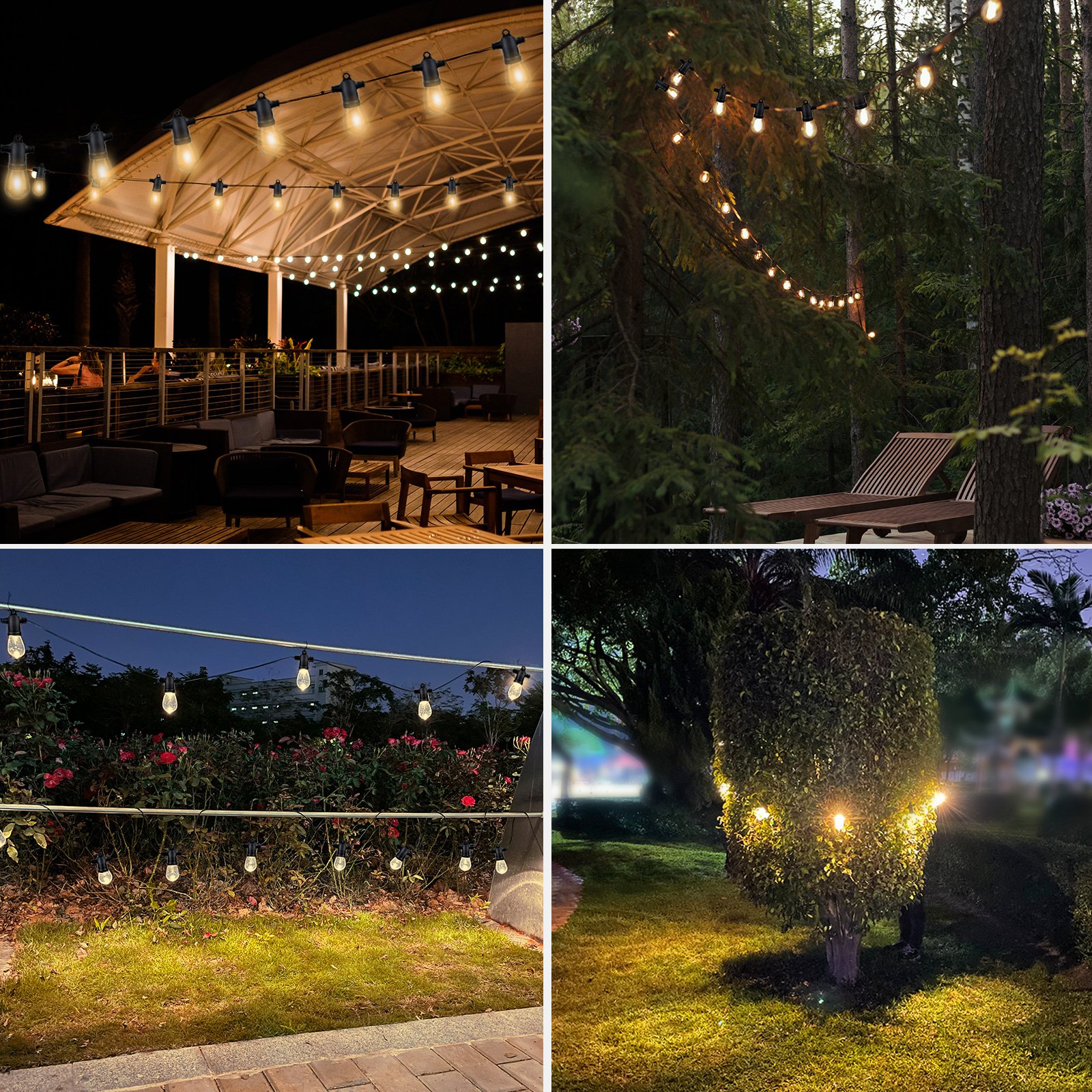 Solar LED String Bulbs Light Warm/cold/rgb 4, 8, 16 Garden 80 ABS IP65 Solar Ice Cube Brick Lights Small Outdoor Ceiling Light