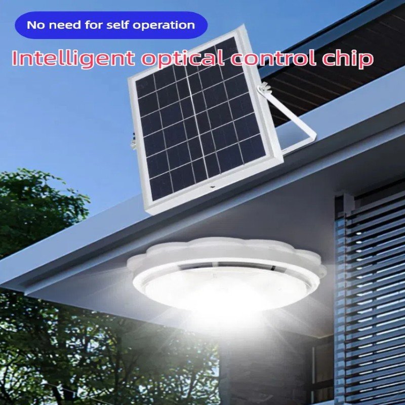 IP65 outdoor waterproof 60W 100W 200W 300W 400W Indoor outdoor Solar Ceiling Lights Intelligent Solar spotlight
