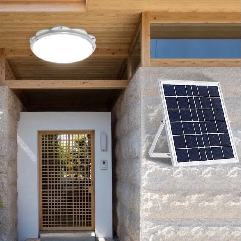 IP65 outdoor waterproof 60W 100W 200W 300W 400W Indoor outdoor Solar Ceiling Lights Intelligent Solar spotlight